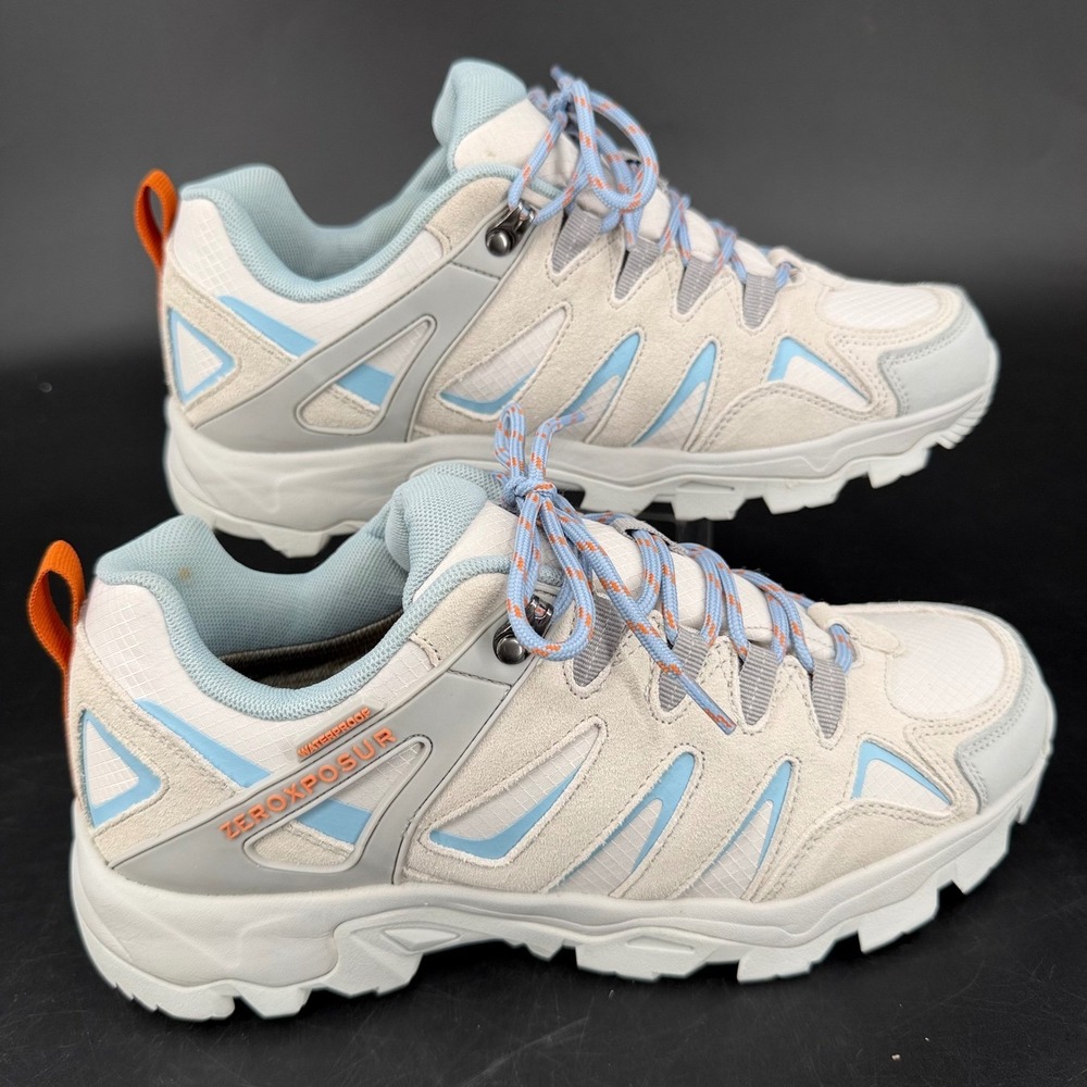 ZeroXposur Colorado Lo WP Hiker Shoes Womens 10M Waterproof Grey Blue ZXF900077